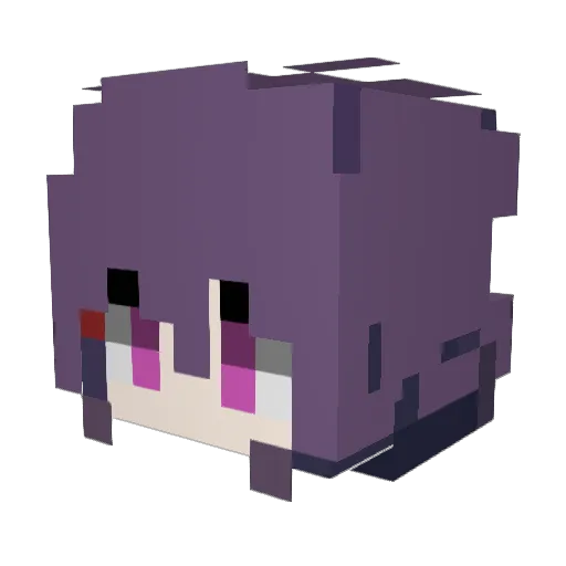 Feinlir Minecraft avatar head, 3D render