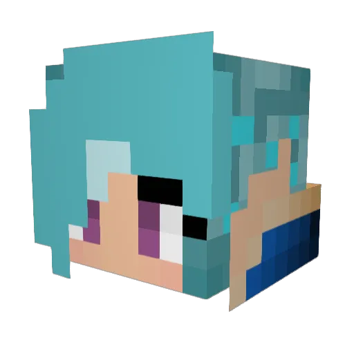 FeistyMacP Minecraft avatar head, 3D render