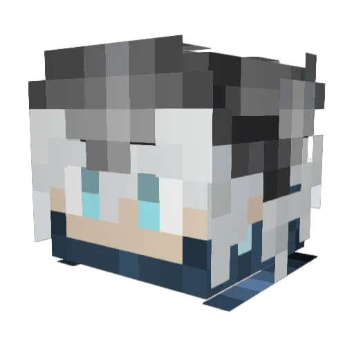 Feitn Minecraft avatar head, 3D render