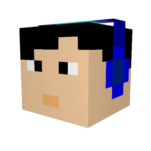 Feituo686 Minecraft avatar head, 3D render