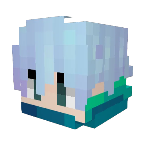FekFex Minecraft avatar head, 3D render