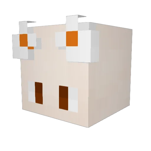 Fekah_ Minecraft avatar head, 3D render