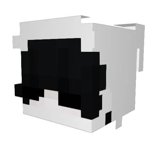 Fekass Minecraft avatar head, 3D render