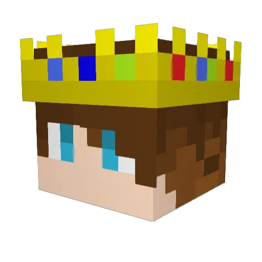 Fekto Minecraft avatar head, 3D render