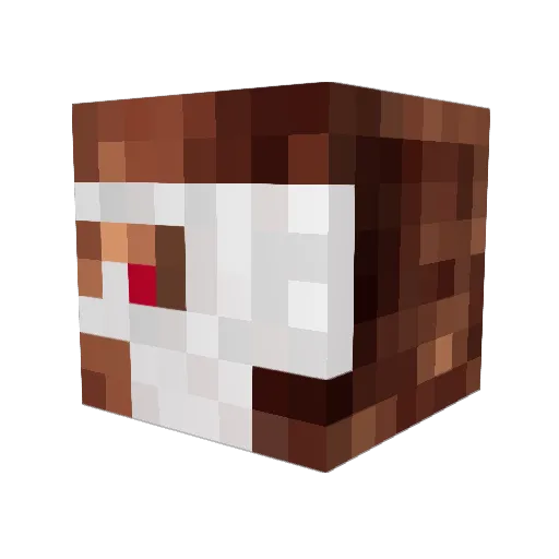 Fel0nious Minecraft avatar head, 3D render