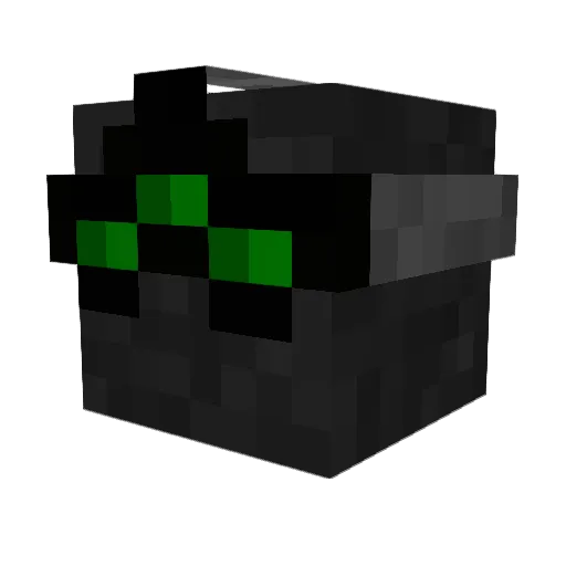 Fel1a Minecraft avatar head, 3D render