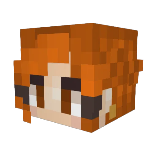 Felarynn Minecraft avatar head, 3D render