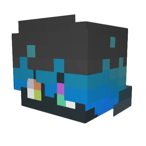 Felatol Minecraft avatar head, 3D render