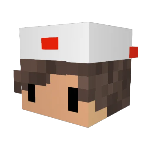 Felco Minecraft avatar head, 3D render