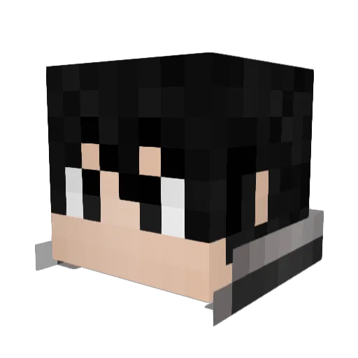 Felcu Minecraft avatar head, 3D render
