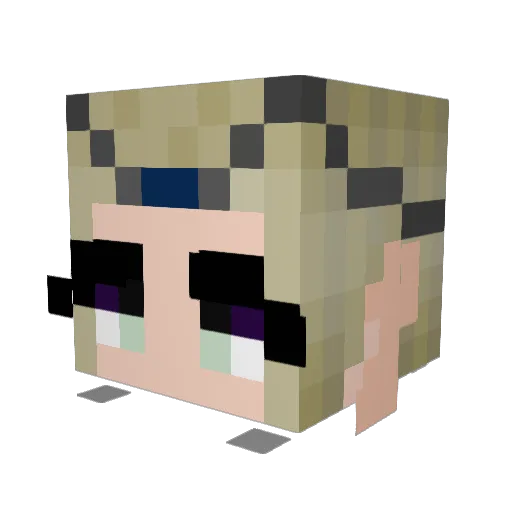 Felczer Minecraft avatar head, 3D render