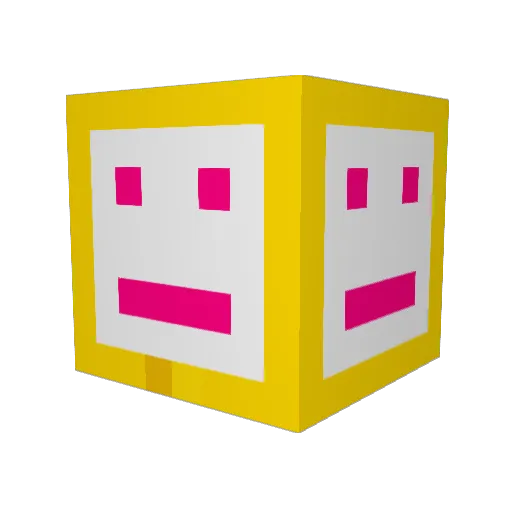 Feldius Minecraft avatar head, 3D render