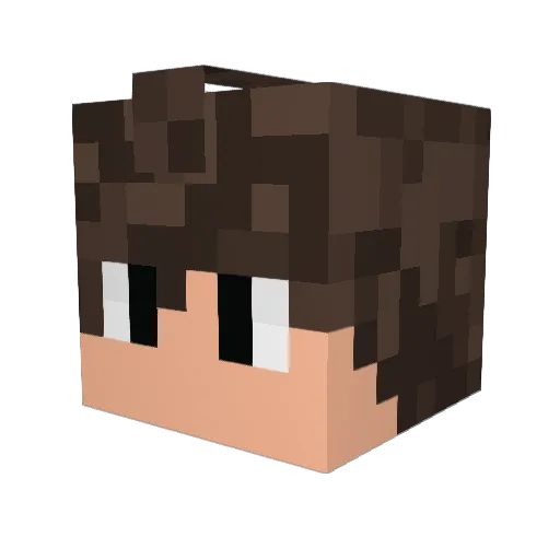 Feldspar18 Minecraft avatar head, 3D render