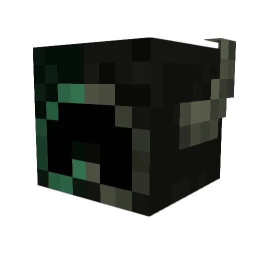 Feled Minecraft avatar head, 3D render