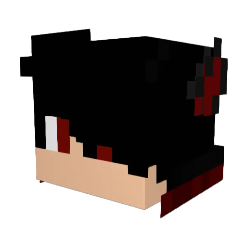 Feletan Minecraft avatar head, 3D render