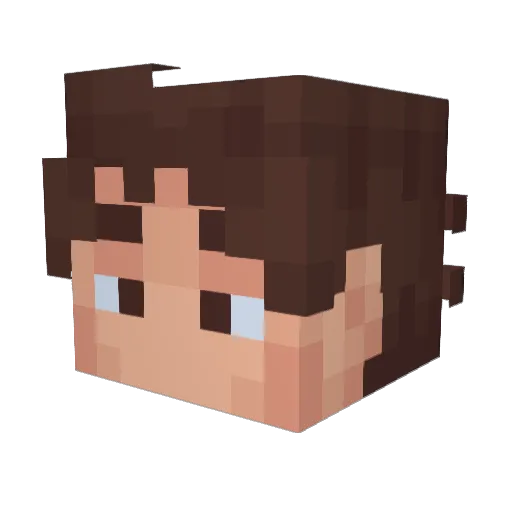Felexy Minecraft avatar head, 3D render