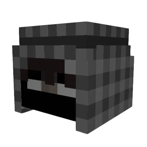 Felga Minecraft avatar head, 3D render
