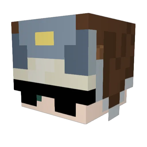FeliCraft3001 Minecraft avatar head, 3D render