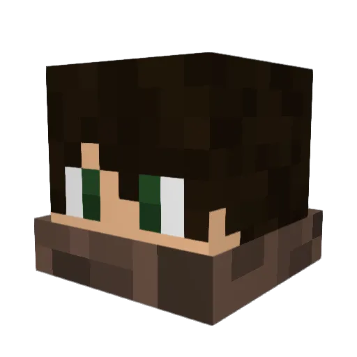 FeliXtrem3 Minecraft avatar head, 3D render