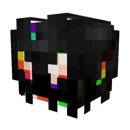 Felighard Minecraft avatar head, 3D render