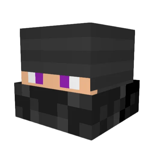Felikis Minecraft avatar head, 3D render