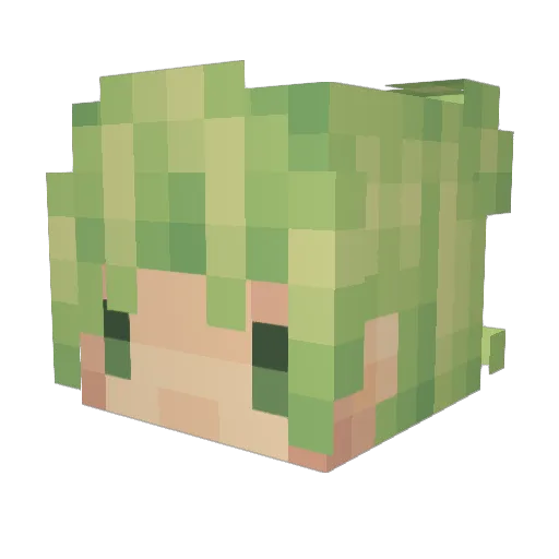 Felina_ Minecraft avatar head, 3D render