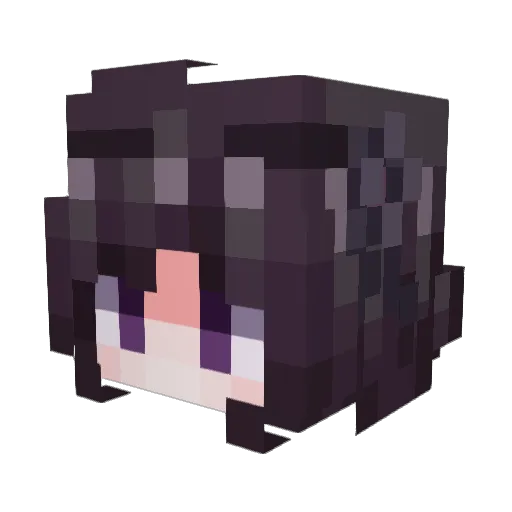 FelineFr13nd Minecraft avatar head, 3D render