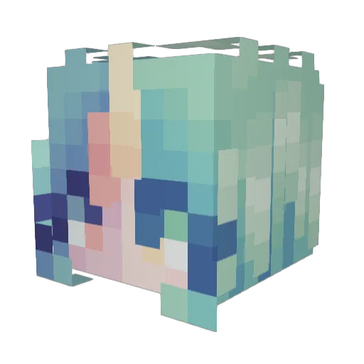 FelineRat64085 Minecraft avatar head, 3D render