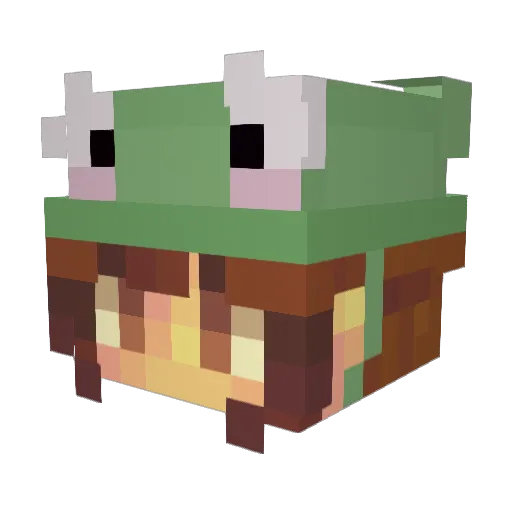 Felinist Minecraft avatar head, 3D render