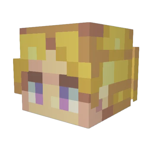 Felipe_Castro Minecraft avatar head, 3D render
