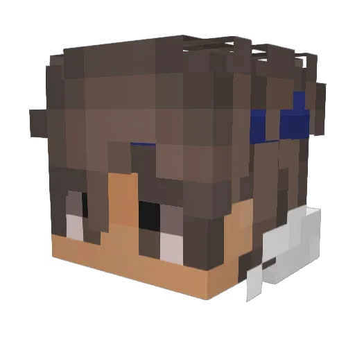 Felipekmewa Minecraft avatar head, 3D render