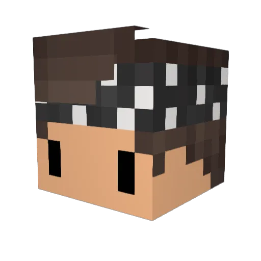 Felipinas Minecraft avatar head, 3D render