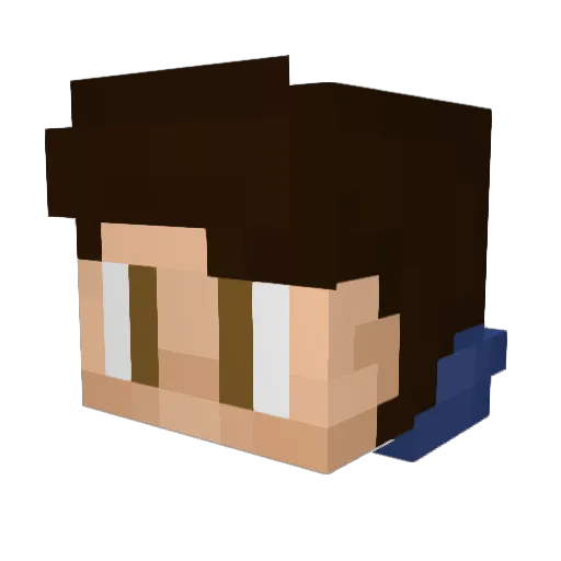 Felipito_RYS Minecraft avatar head, 3D render