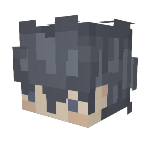 Feliwho Minecraft avatar head, 3D render