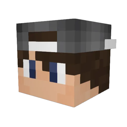 Felix0598 Minecraft avatar head, 3D render