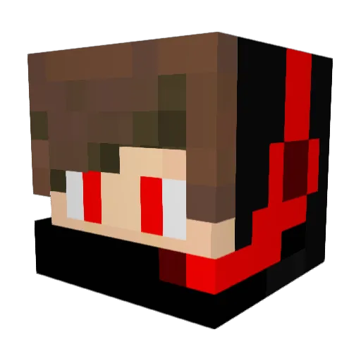 Felix2933 Minecraft avatar head, 3D render