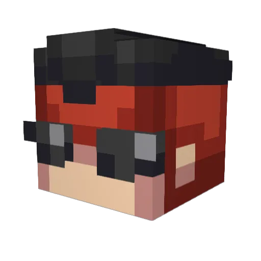 Felix5252 Minecraft avatar head, 3D render