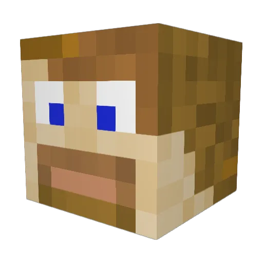 Felix64 Minecraft avatar head, 3D render