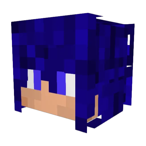 Felix75 Minecraft avatar head, 3D render