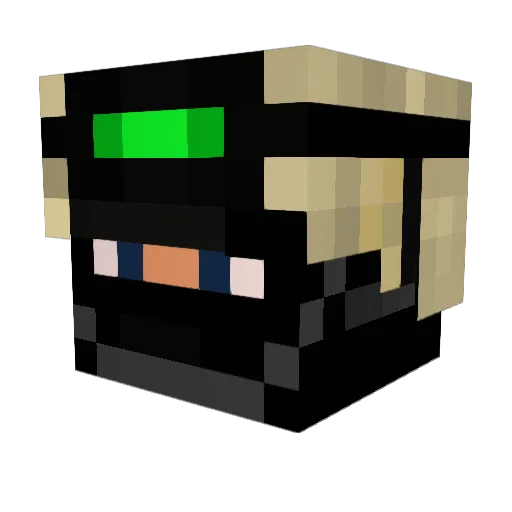 Felix853 Minecraft avatar head, 3D render