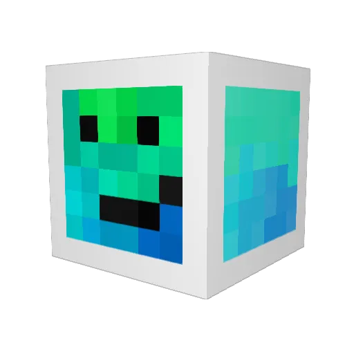 Felix90057 Minecraft avatar head, 3D render