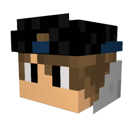 Felix9199 Minecraft avatar head, 3D render