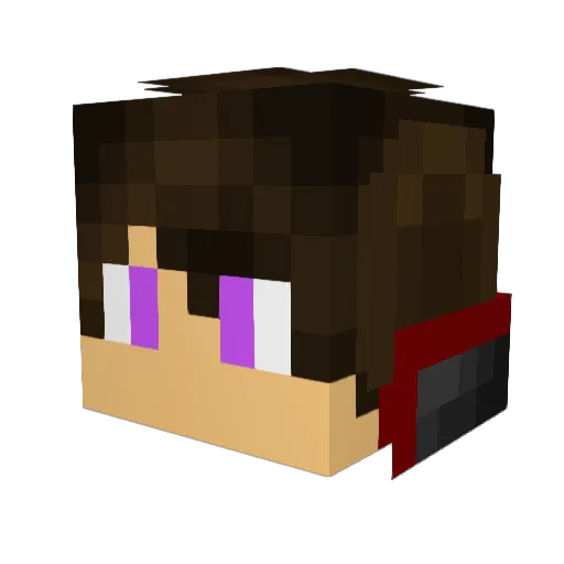 FelixAngel Minecraft avatar head, 3D render