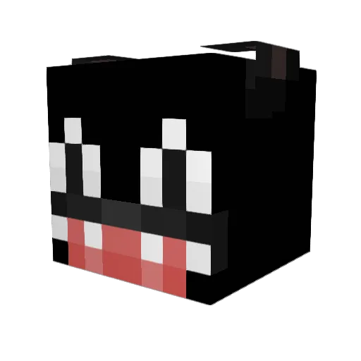 FelixDaCatt Minecraft avatar head, 3D render