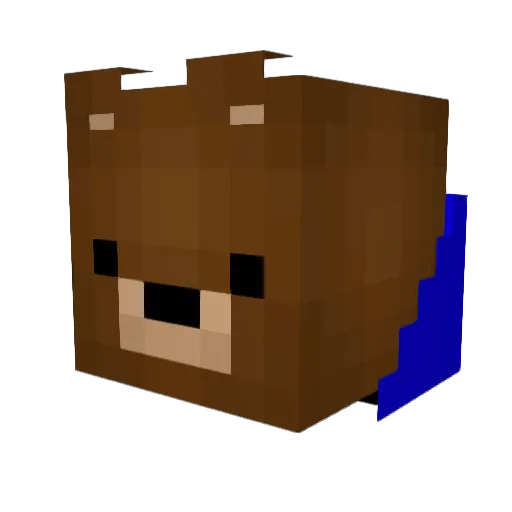 FelixDerKrasse Minecraft avatar head, 3D render