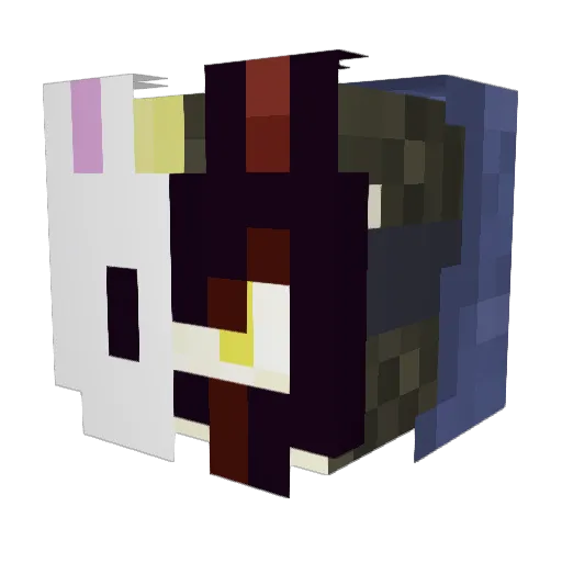 FelixFroxy Minecraft avatar head, 3D render