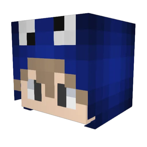 FelixMeneer Minecraft avatar head, 3D render