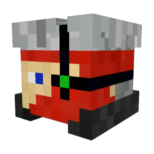 FelixOktt Minecraft avatar head, 3D render