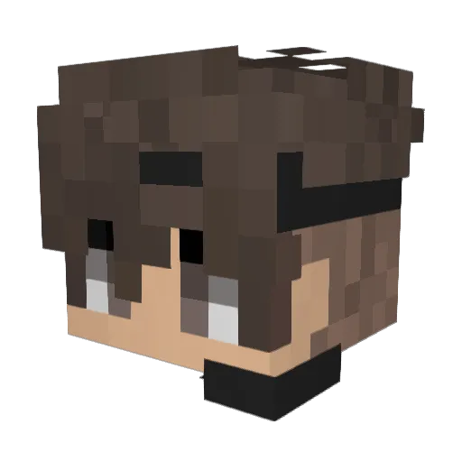 FelixPlaysMC Minecraft avatar head, 3D render