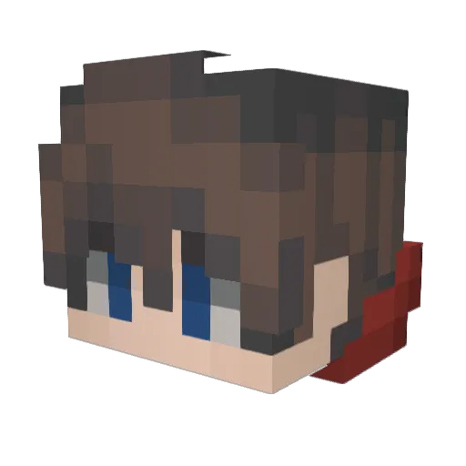 FelixPvP Minecraft avatar head, 3D render